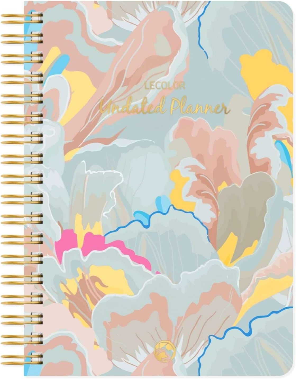 Süresiz Planlayıcı Spiralli Ajanda Defter Lotus 17x24 cm