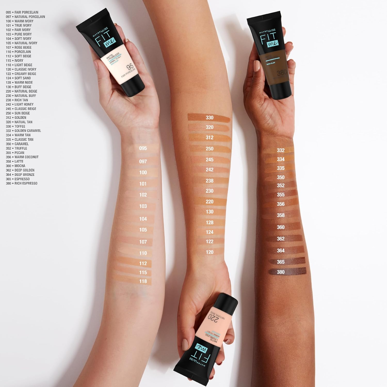 New York Fit Me Matte+Poreless Fondöten - 110 Porcelain (30 ml)