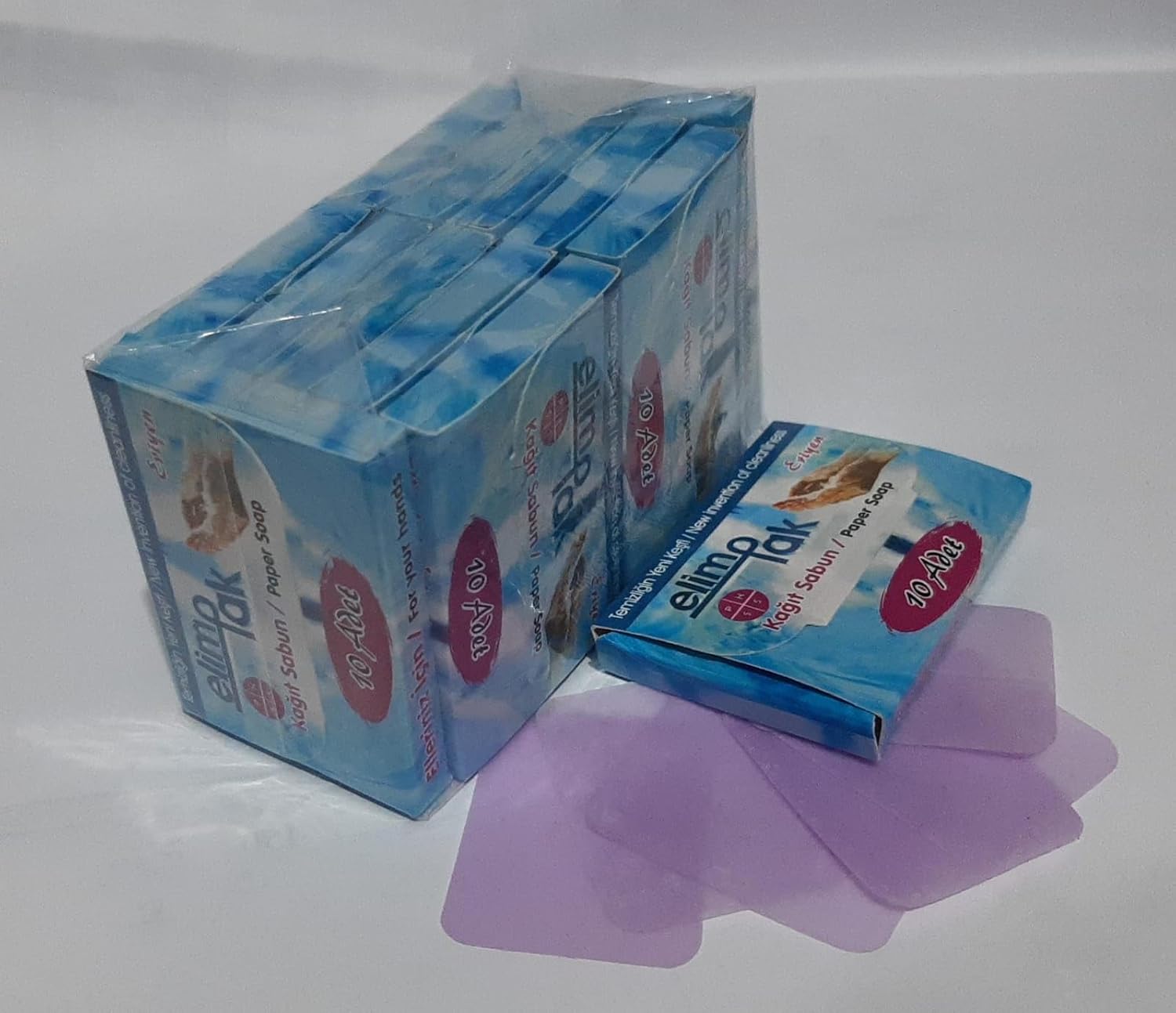 ÇANTA, CEP TİPİ- 120 YAPRAK ERİYEN KAĞIT SABUN 12 li Ambalaj -(12 * 10) 120 ADET HER BİRİ TEK KULLANIMLIK ERİYEN FİLM SABUN-ORTAK KULLANIM ALANLARINDA KİŞİSEL HİJYEN SAĞLAR- YERLİ ÜRETİM