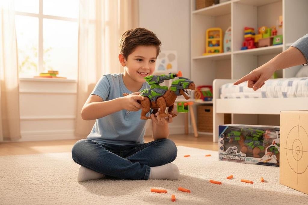 272-007ABC Yürüyen Ok Atan Işıklı Sesli Oyuncak Robot