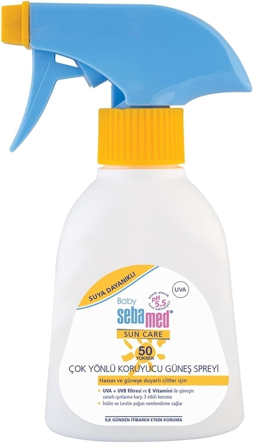 Baby Sun Care Suya Dayanıklı Spf 50+ Çok Yönlü Koruyucu Bebek Güneş Spreyi 200 ml