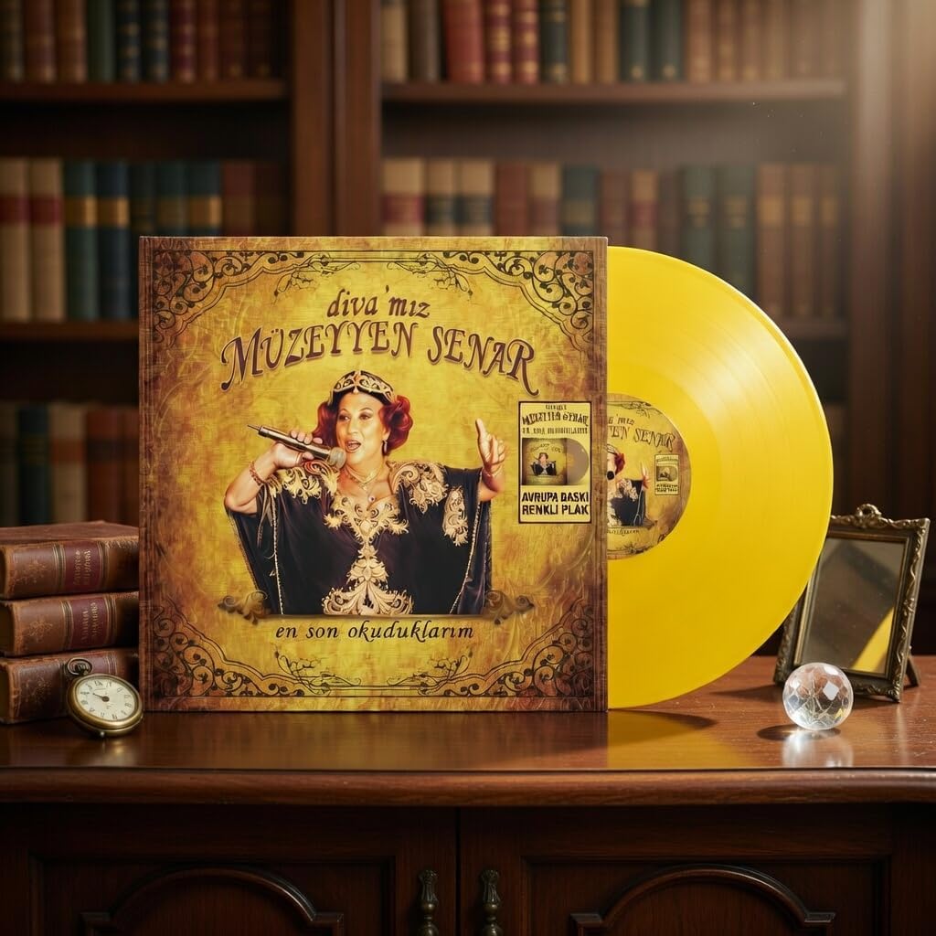 Müzeyyen Senar Diva'mız En Son Okuduklarım Gold Viny Renkli Plak, LP