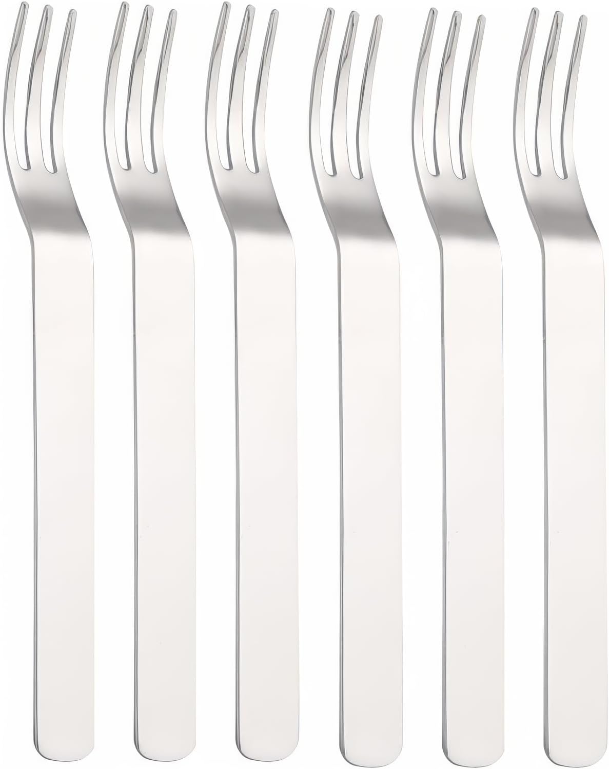 304 Çelik 6 Adet Silver Renk Tatlı ve Meyve Çatalı mt159by-6