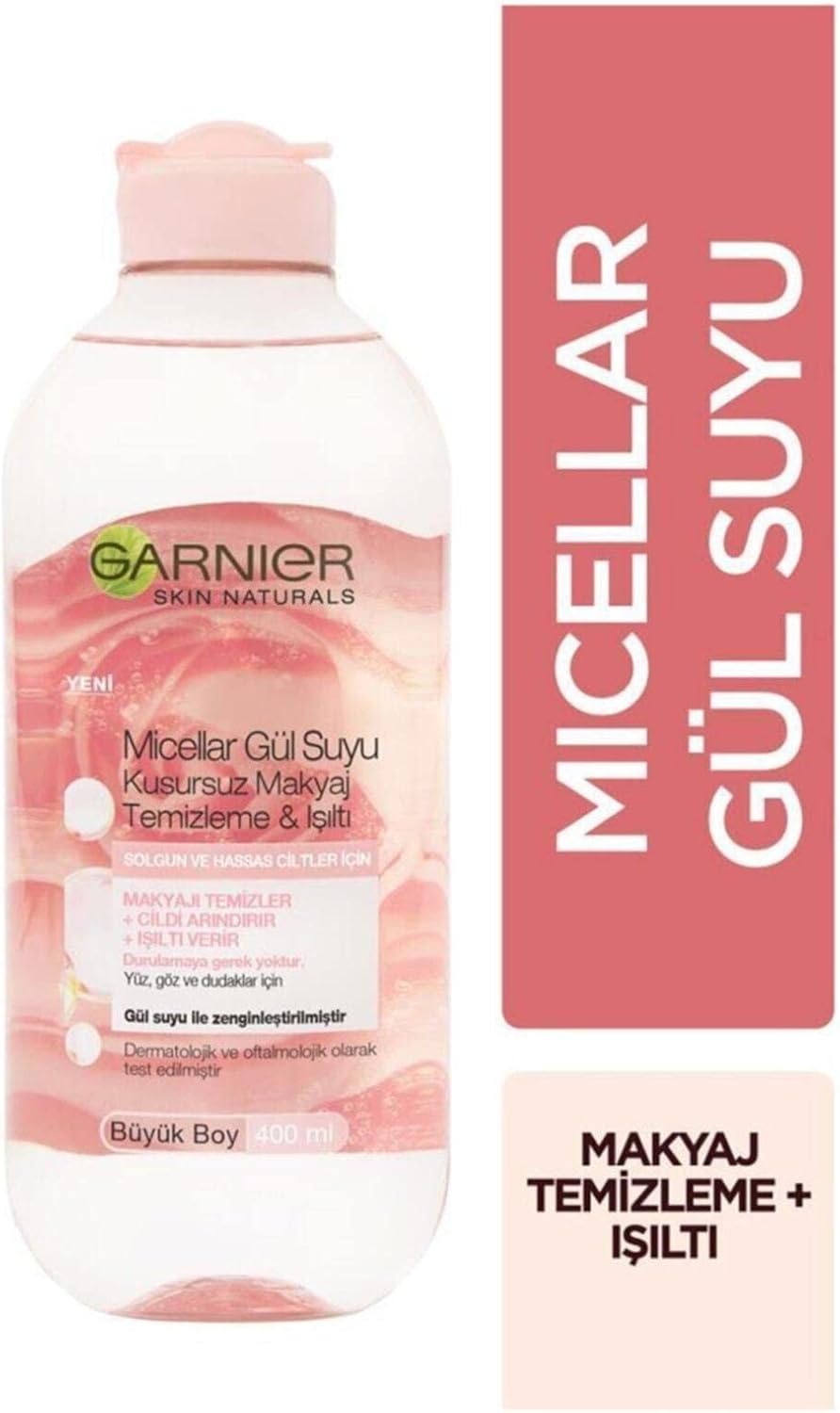 Micellar Gül Suyu Kusursuz Makyaj Temizleme & Işıltı (400 ml)
