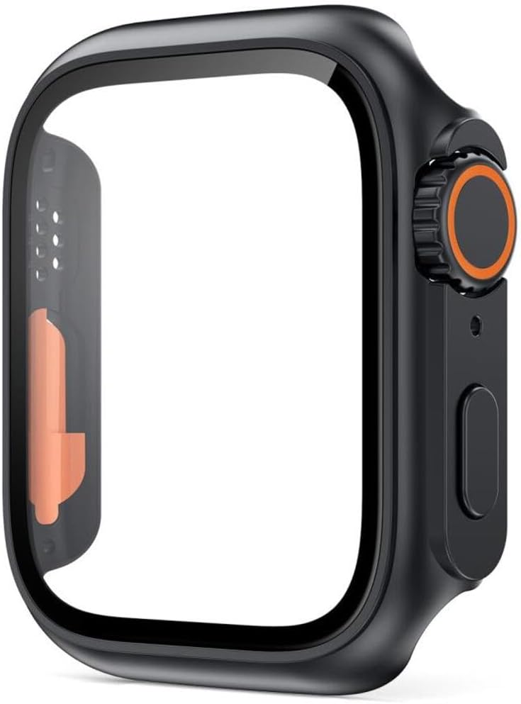 Apple Watch 7/8/9 45mm ile Uyumlu Watch Ultra Görünümlü Kasa Dönüştürücü Ekran Koruyucu 25