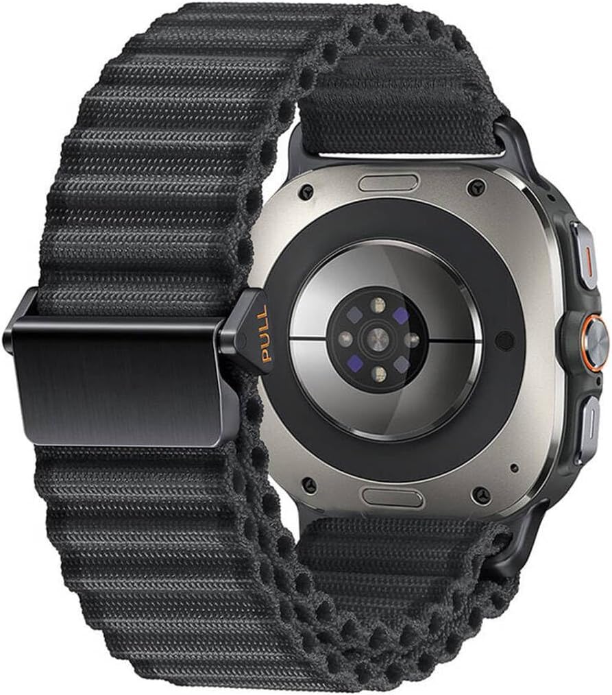 Samsung ile uyumlu Galaxy Watch Ultra 47mm Kordon Naylon Kumaş Hasır Örgülü Ocean Tasarım Kordon 120