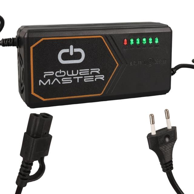PM-31801 60 Volt - 20 Amper IEC C15 Dişi Uçlu Kapasite Göstergeli Elektrikli Bisiklet Şarj Akü Cihazı (ADJ160-01)