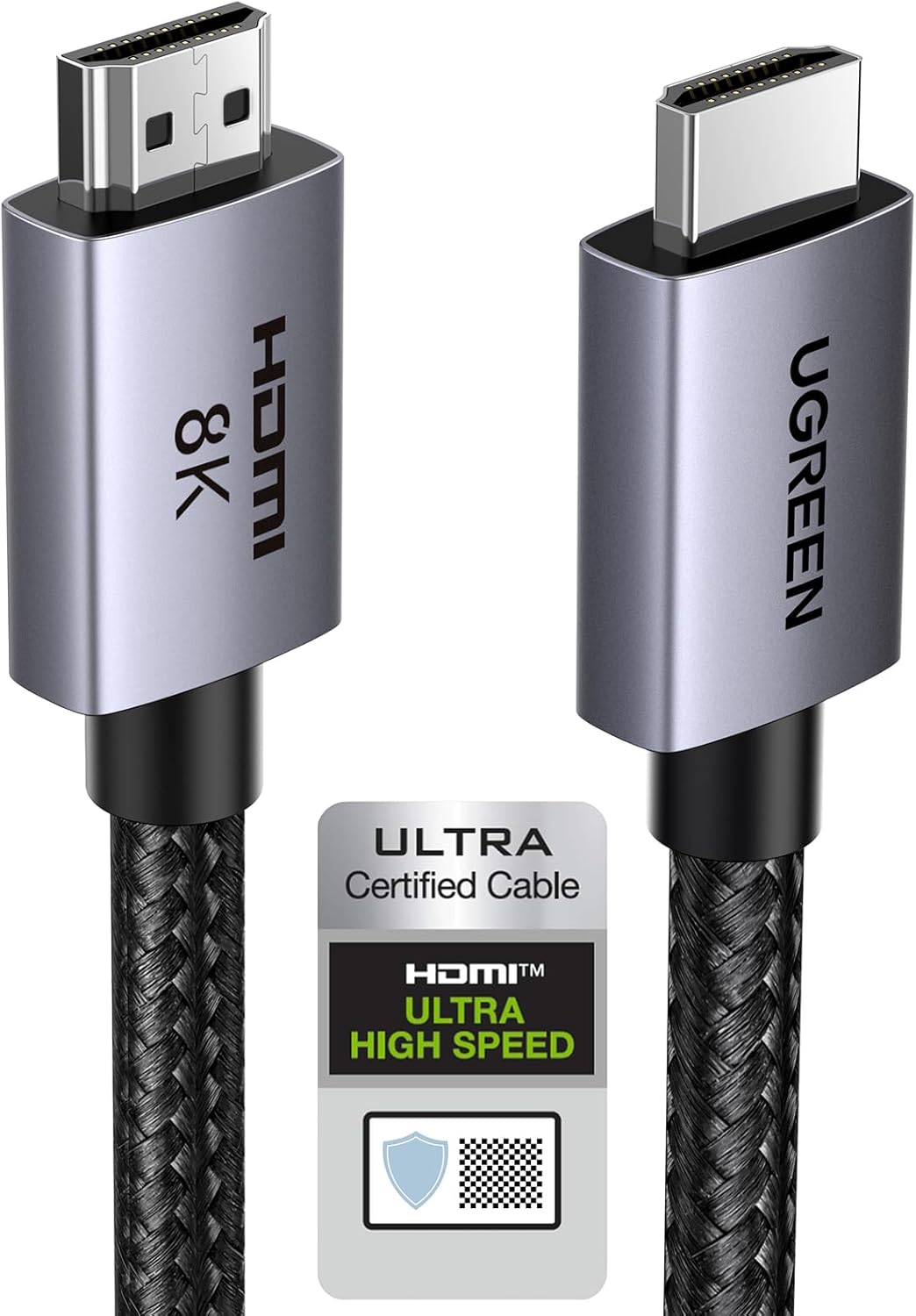 HDMI 2.1 Kablo 8K 60Hz 4K 240Hz 165Hz 144Hz 120Hz 48Gbit/s Yüksek Hızlı, HDMI Kablo 2.1 Ultra HD eARC HDR 10+ HDCP 2.3 Dolby Vision VRR TV/PS5/PS4/ Xbox Series X/Monitör ile uyumlu (2M)