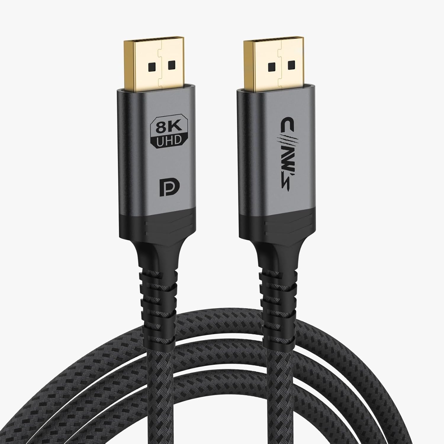 8K UHD DisplayPort v1.4 32.4 Gbps / 24K Gold/Alüminyum Gövdeli 8K 60Hz-4K 120Hz-2K 240HZ-FHD 240Hz Destekli G-Sync & FreeSync 2 Metre Premium DisplayPort Kablo (C-DPP-B1)