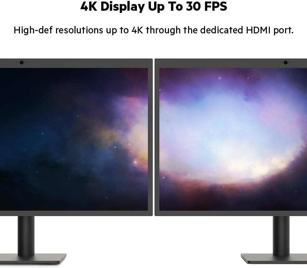 USB-C Hub, 11'i 1 arada Çoklu Bağlantı Noktalı Adaptör Yuvası, 4K HDMI, DisplayPort, VGA, USB-C ve 100W, Bağlı Cihazdan Şarj Etmek İçin, 3x USB A, Gigabit Ethernet, SD, MicroSD, 3,5 mm Jak
