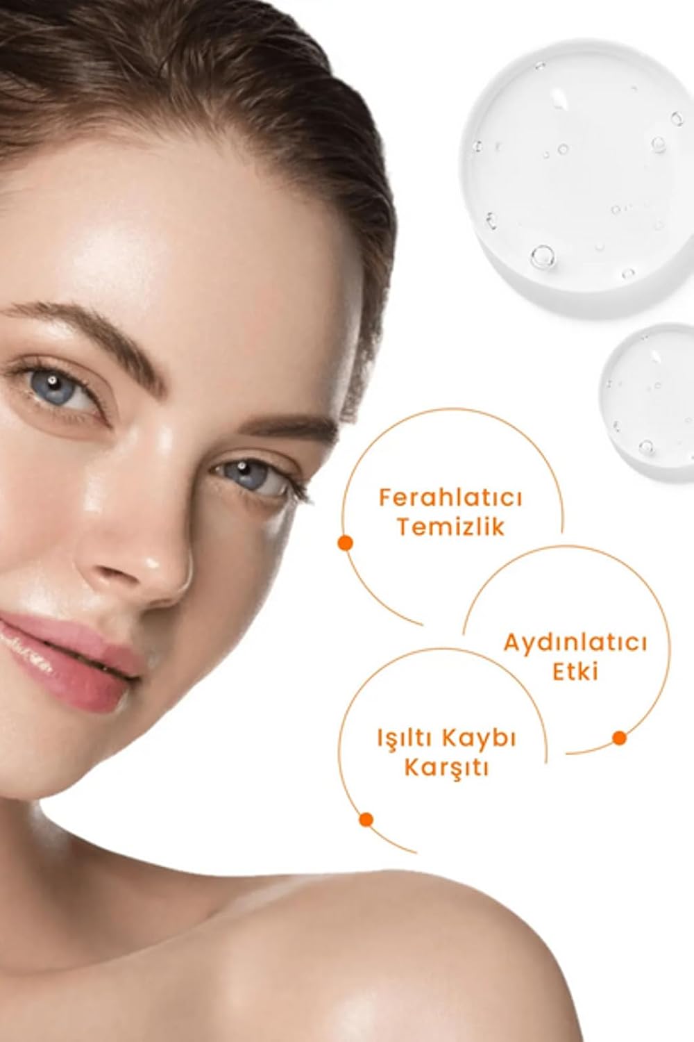 C Vitamini Yüz Temizleme Jeli, Aydınlatıcı & Arındırıcı, Cilt Canlandırıcı & Nemlendirici, Günlük Derinlemesine Temizlik, 150 ML