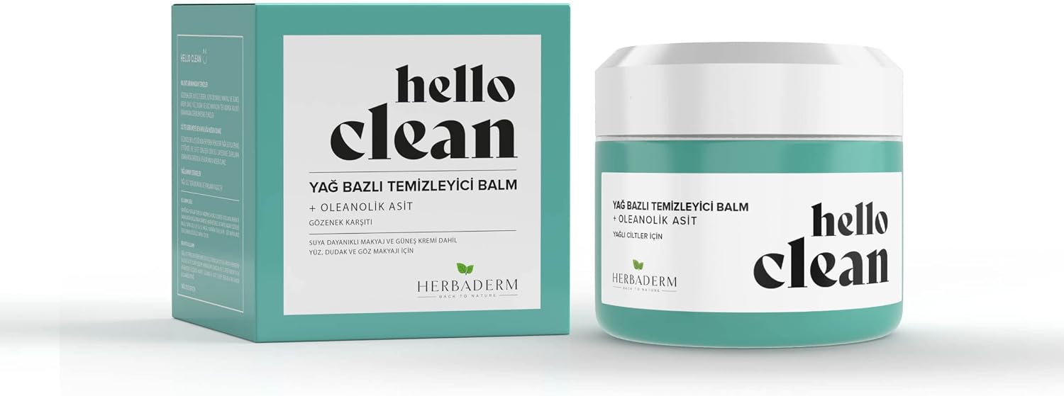 Hello Clean Yağ Bazlı Temizleyici Balm Gözenek Karşıtı + Oleanolik Asit 100 ml