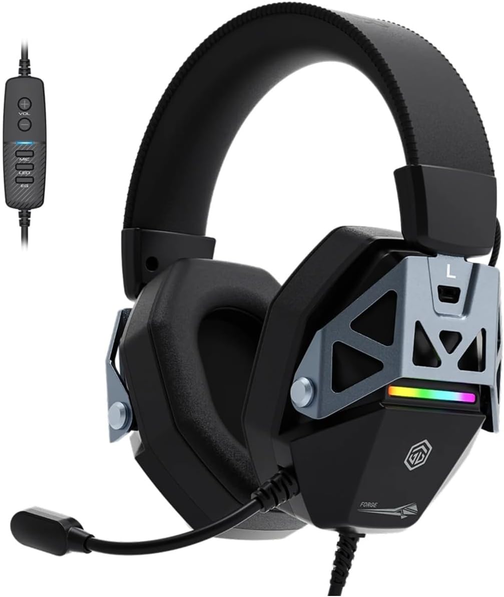 GB-H15B Forge RGB 7.1 Virtual Surround ENC Siyah Oyuncu Kulaklığı