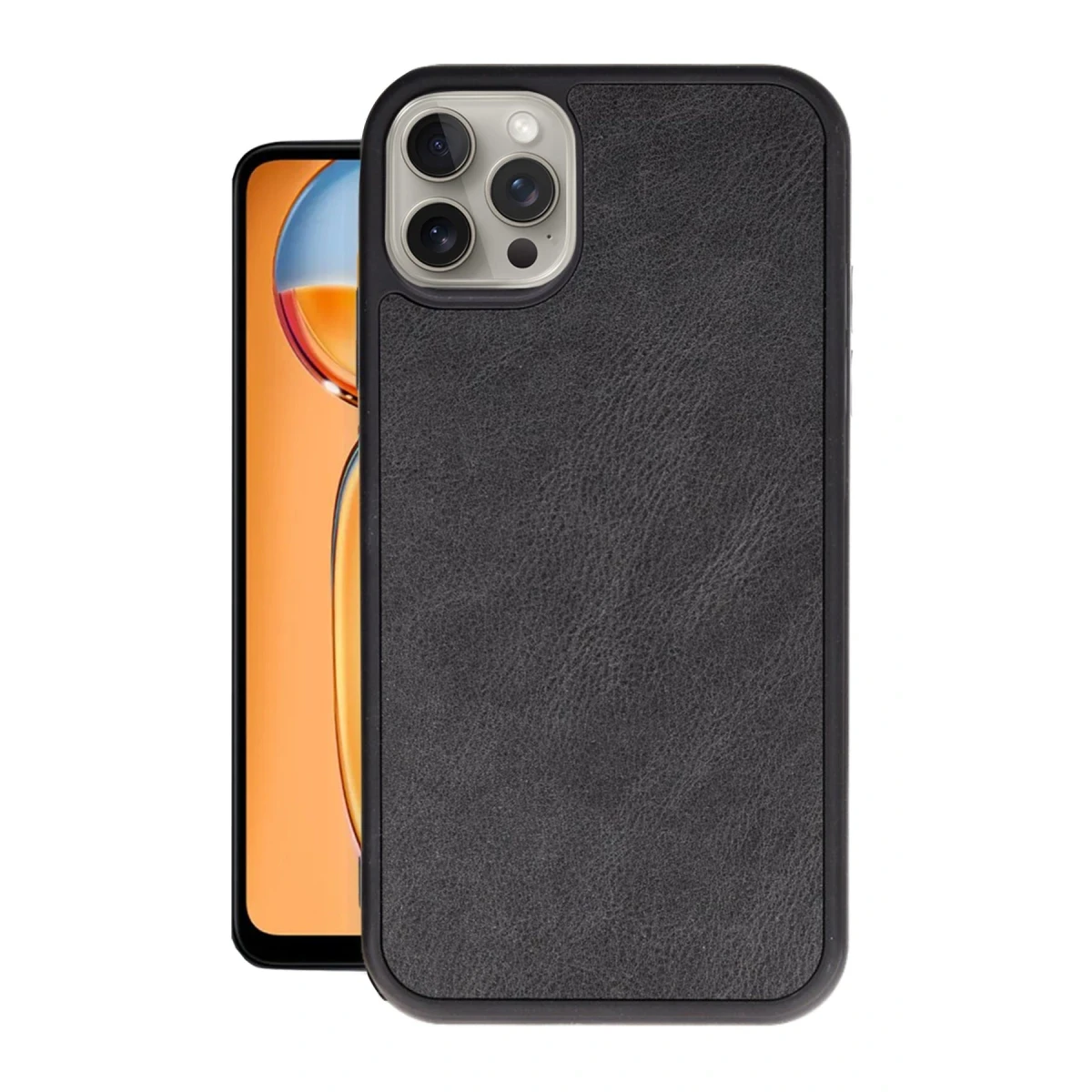 Apple iPhone 14 Pro Kılıf Aras Deri Kapak - Siyah