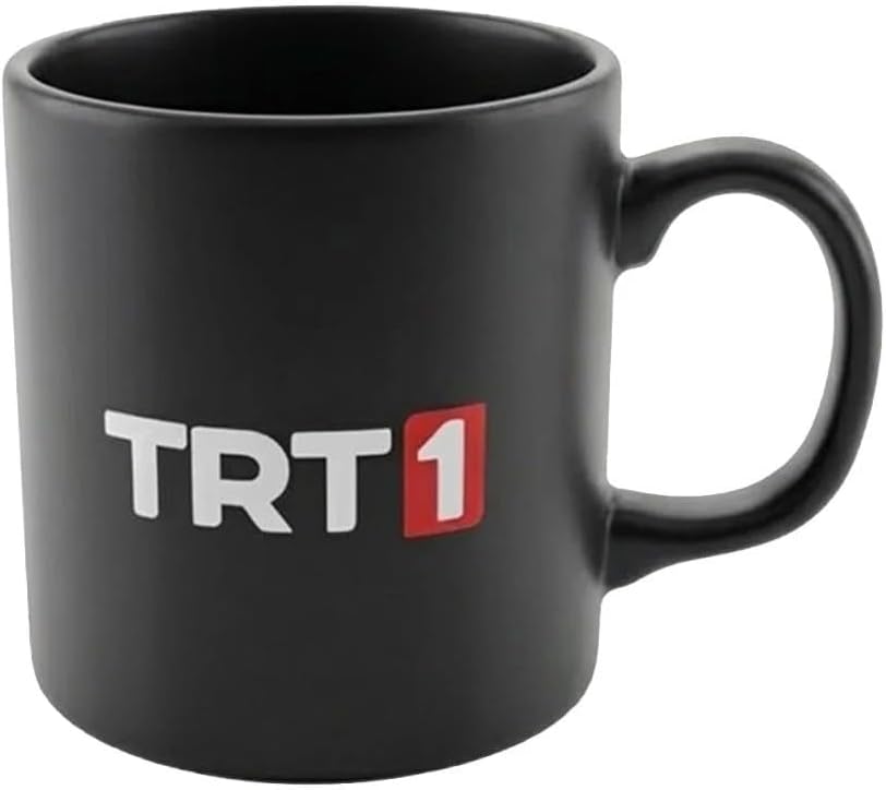 TRT1 Logolu Siyah Kupa