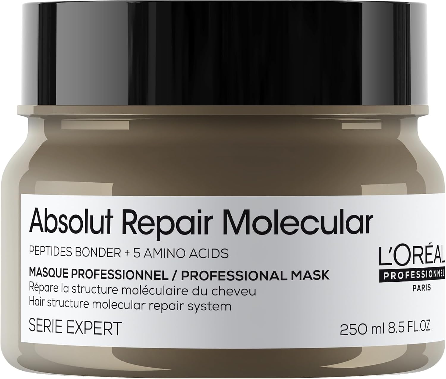 L'Oréal Professionnel Absolut Repair Moleküler Saç Maskesi | Onarım Hasar ve Geri Kazanma Dayanımı | Ekstra Dolaşık Açılma ve Nemlendirme | Peptid Bonder | Aşırı Kuru Yıpranmış Saçlar İçin