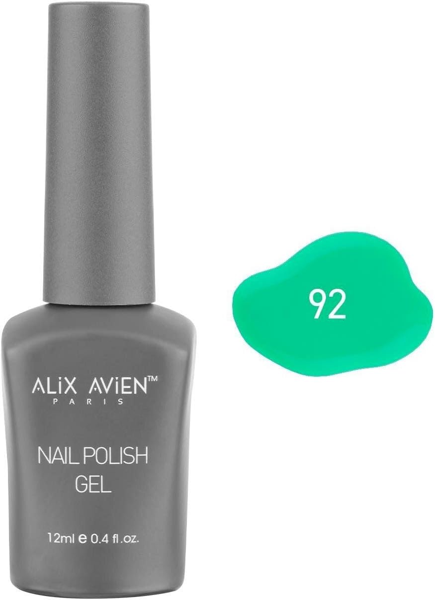 Koyu Yeşil Kalıcı Oje 92-Yoğun Renk Veren Jel Oje 12 ml-Nail UV Gel Polish 92