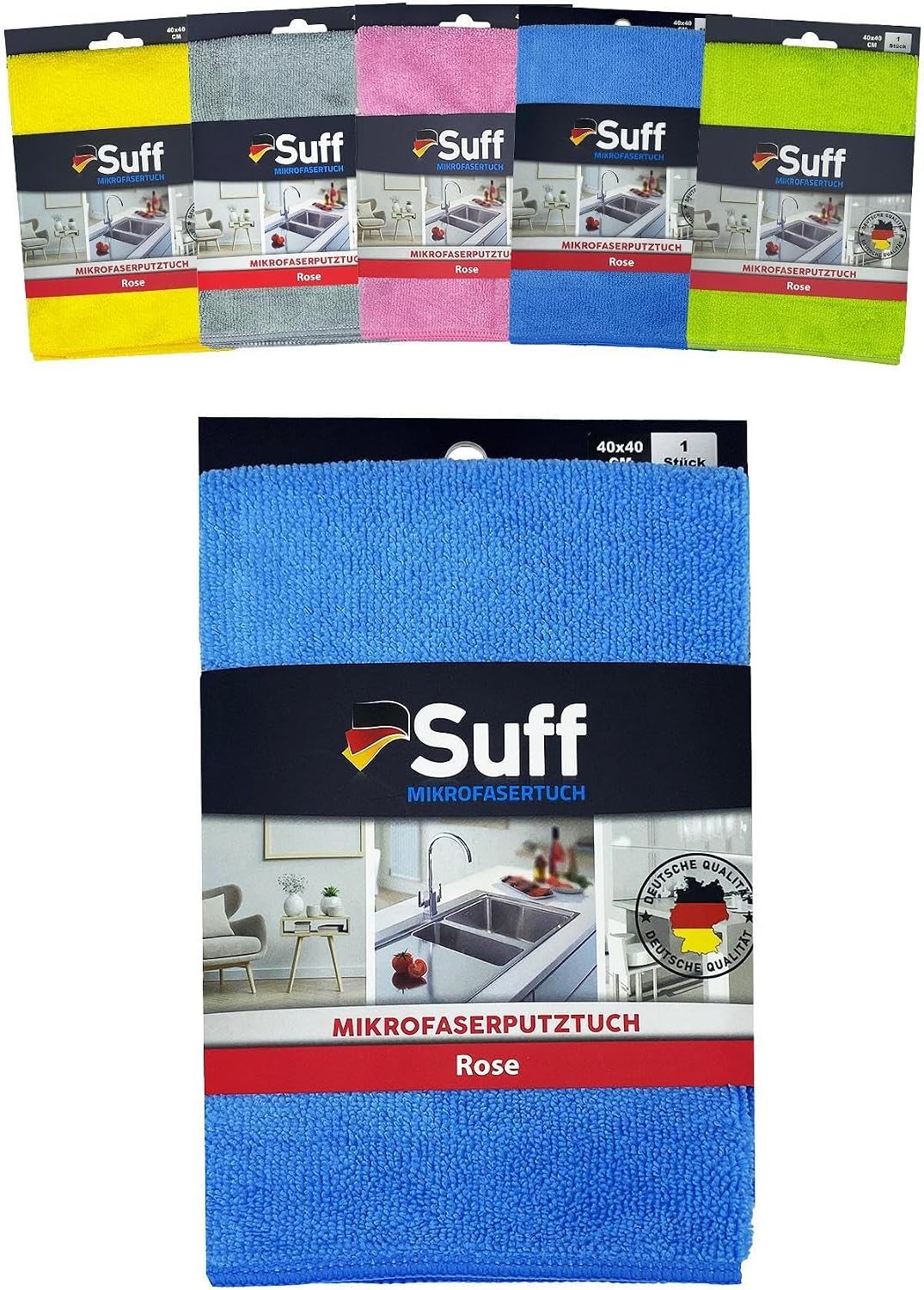 Gül Mikrofiber Bez/Genel Temizlik Bezi 40x40cm (1 Adet)