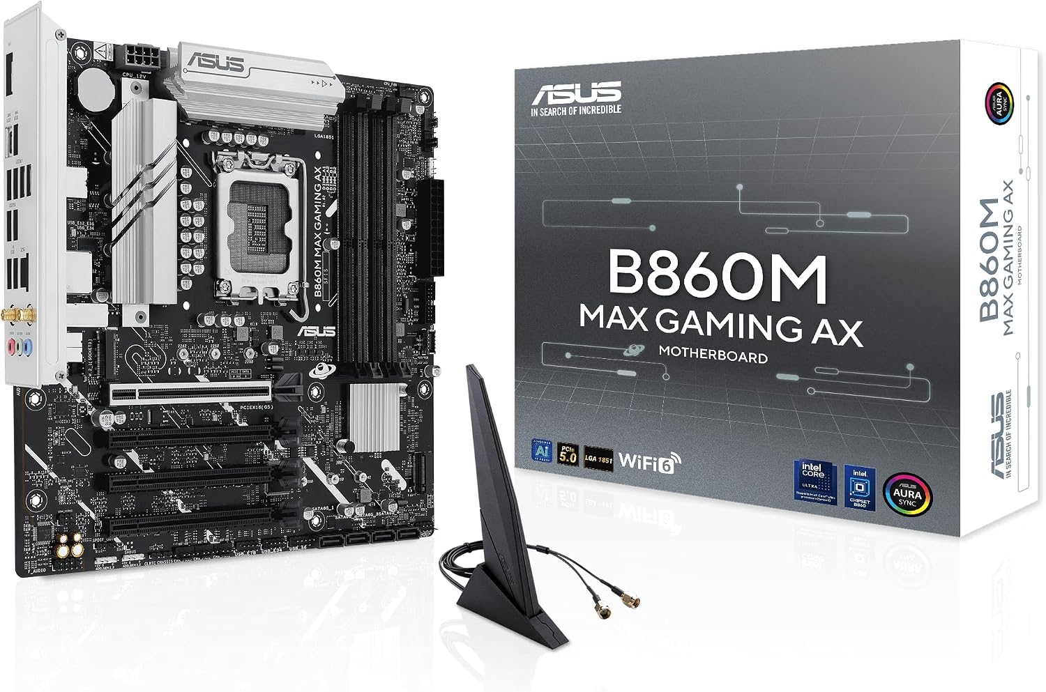 B860M MAX GAMING AX WiFi6 Intel LGA1851 mATX Anakart