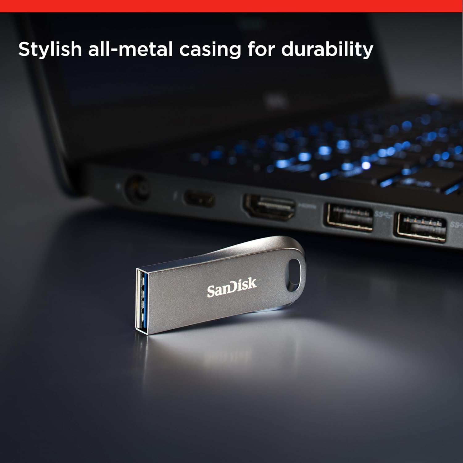 Ultra Luxe USB 3.1 Flash Sürücü 64 GB (USB 3.1 Gen 1 ve USB 3.0 uyumlu, 150 MB/s, Şifre Koruması, Veri Kurtarma Yazılımı)