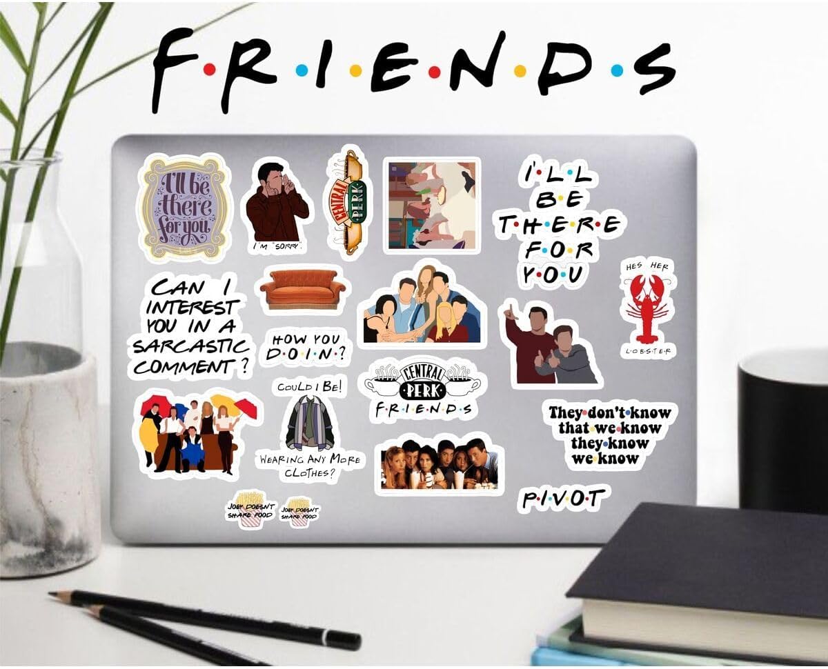 Friends Seri 2 Sticker Seti, Çıkartma, Ajanda Bujo Scrapbook Kolaj Etiket Bullet Journal