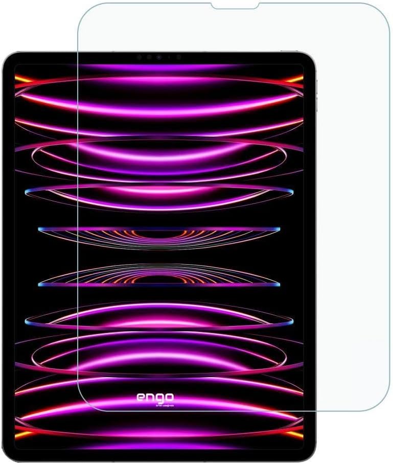 Apple iPad Pro 12.9 İnç 6. Nesil İle Uyumlu Ekran Koruyucu 9h Temperli Kırılmaz Esnek Nano Cam, Çizilmeye Ve Darbeye Dayanıklı Koruma, Hd Şeffaf 2022