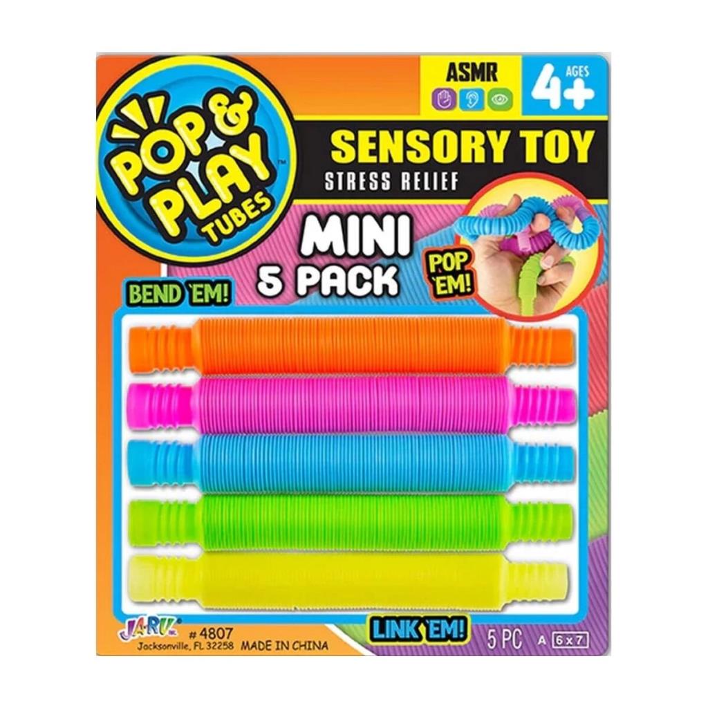 04807 -sun-jru-pop Play Tubes Duyusal Stres Oyuncağı Mini 5Lİ 2A Krtl