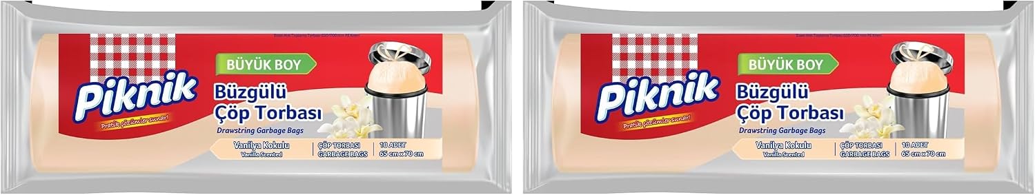 Çöp Torbasi Büzgülü Vanil.Büyük(10) 2li paket