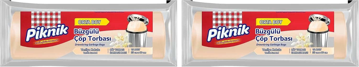 Çöp Torbasi Büzgülü Vanil. Orta(10) 2li paket