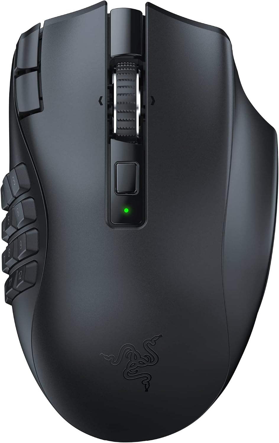 Naga V2 HyperSpeed - Ergonomik Kablosuz MMO Oyun Faresi (19 Programlanabilir Düğme, HyperSpeed Kablosuz (2,4 GHz), Bluetooth, 250 Saate Kadar, Focus Pro 30K Optik Sensör) Siyah