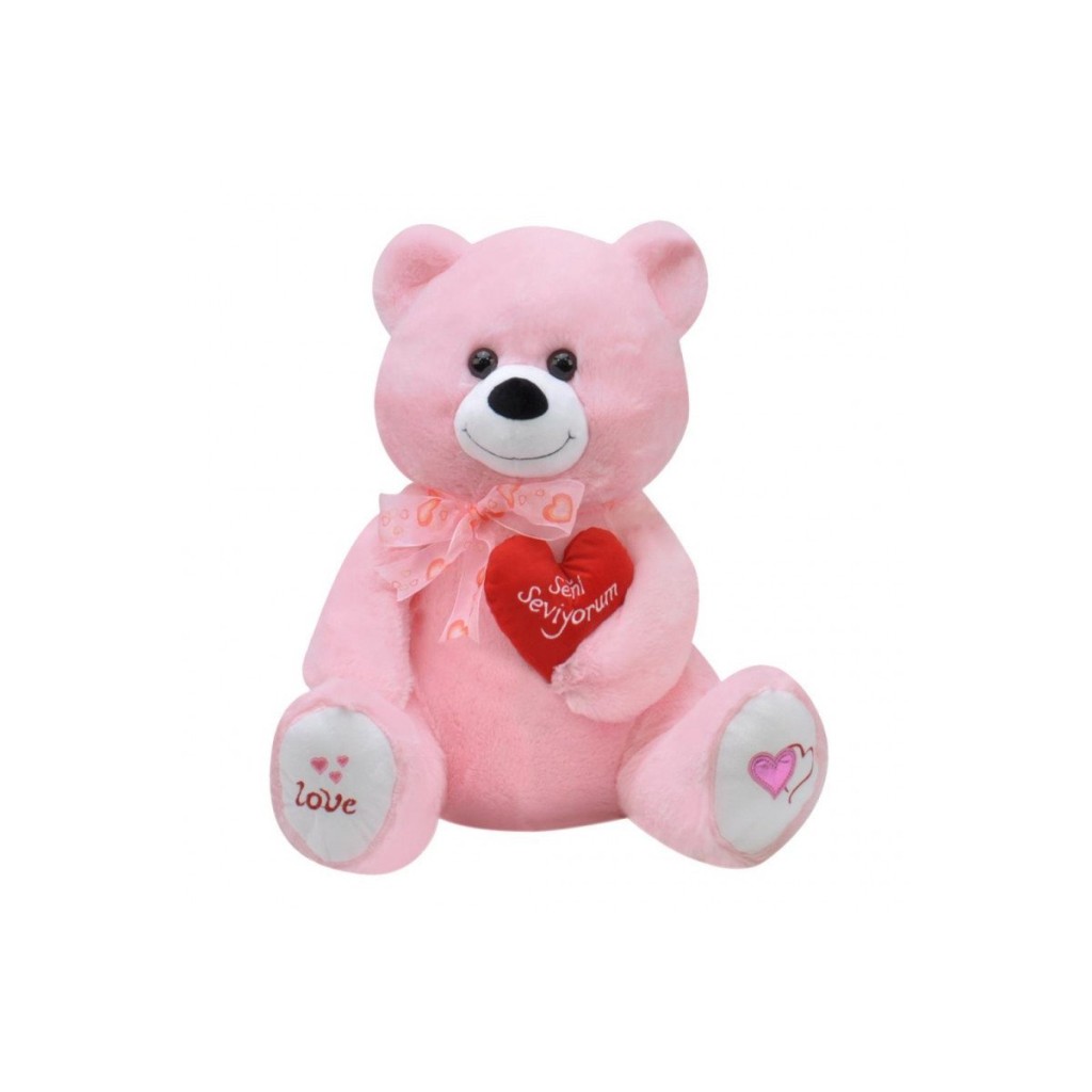 1045P Sl Tıkıl Ayı 65CM Pembe