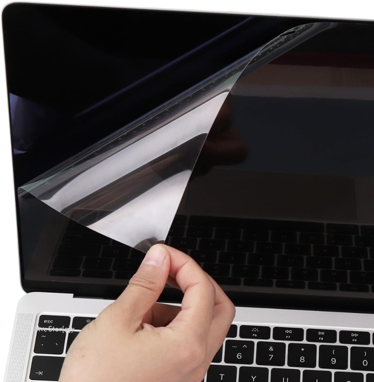 MacBook Air 13.6 Ekran Koruyucu Parlak Anti Scratch HD PET Film A2681 M2 A3113 M3 A3240 M4 A3449 M5 Uyumlu Retina Net Görüntü Çizilmeye Dayanıklı Şeffaf