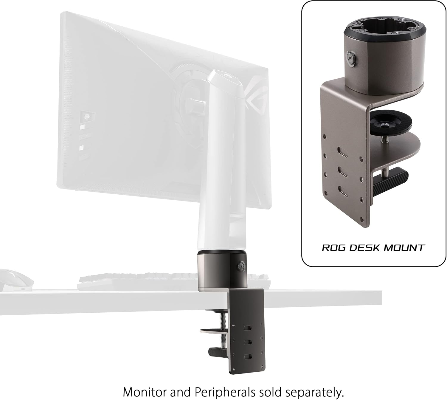ROG Monitör Masa Montaj Kiti ACL01 Çoğu 24 "ila 49" PG ve XG Serisi Modelini Destekler, Olmayan Monitör, Montaj Tabanı, C kelepçesi, Hızlı ve Kolay Kurulum ile Uyumlu Değil