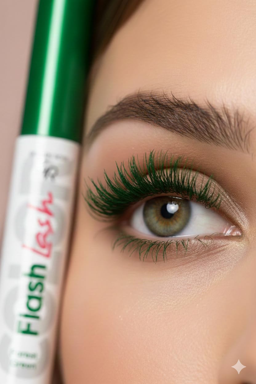 Flash Lash Colered Mascara No: 02 Forest Green - Renkli Maskara