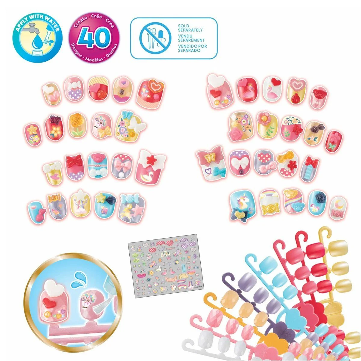 35059 AquaBeads Kalpler ve Kurdeleler - Yedek Tırnak Paketi +4 yaş