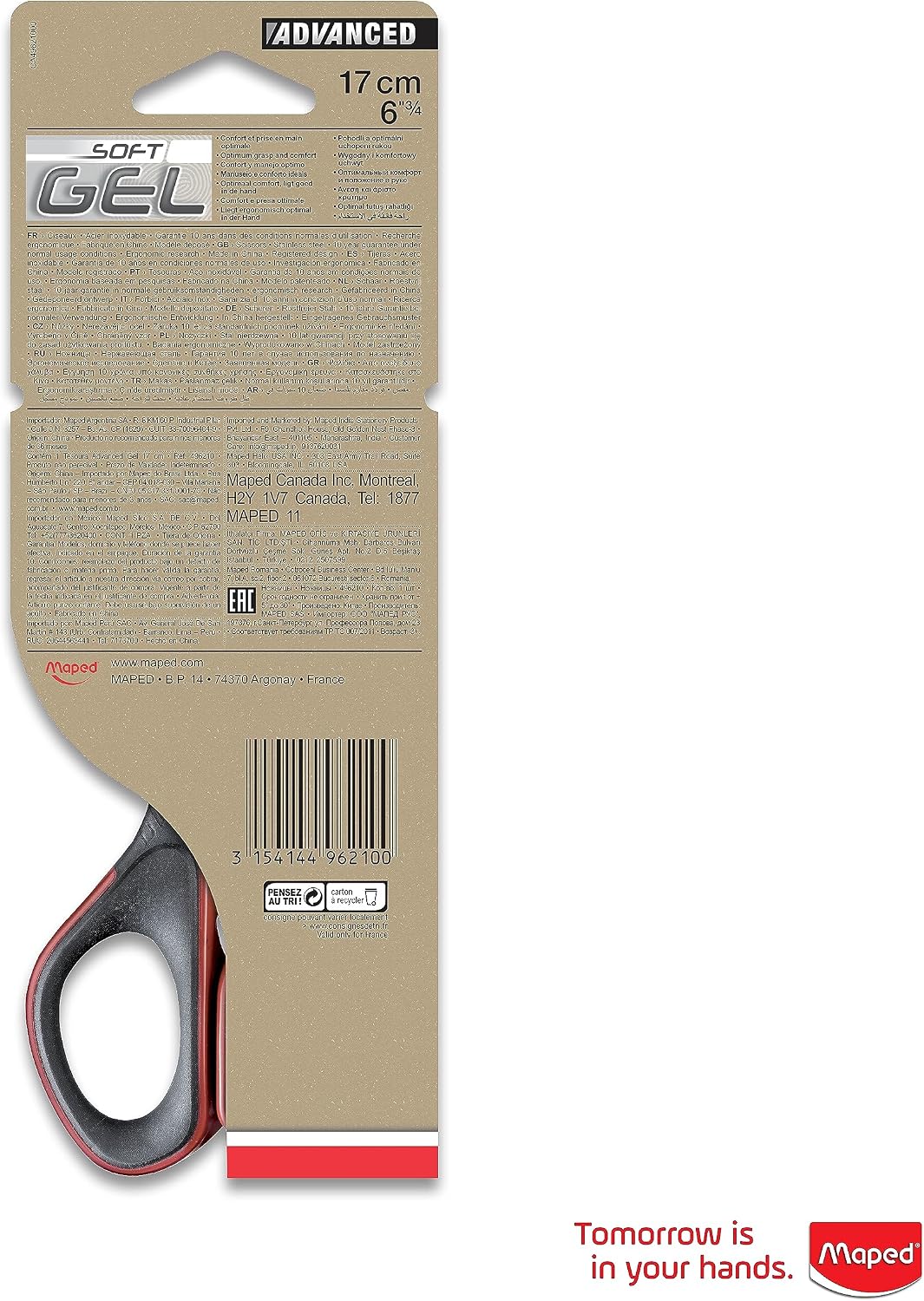 17 cm Advanced Gel Simetrik Makas