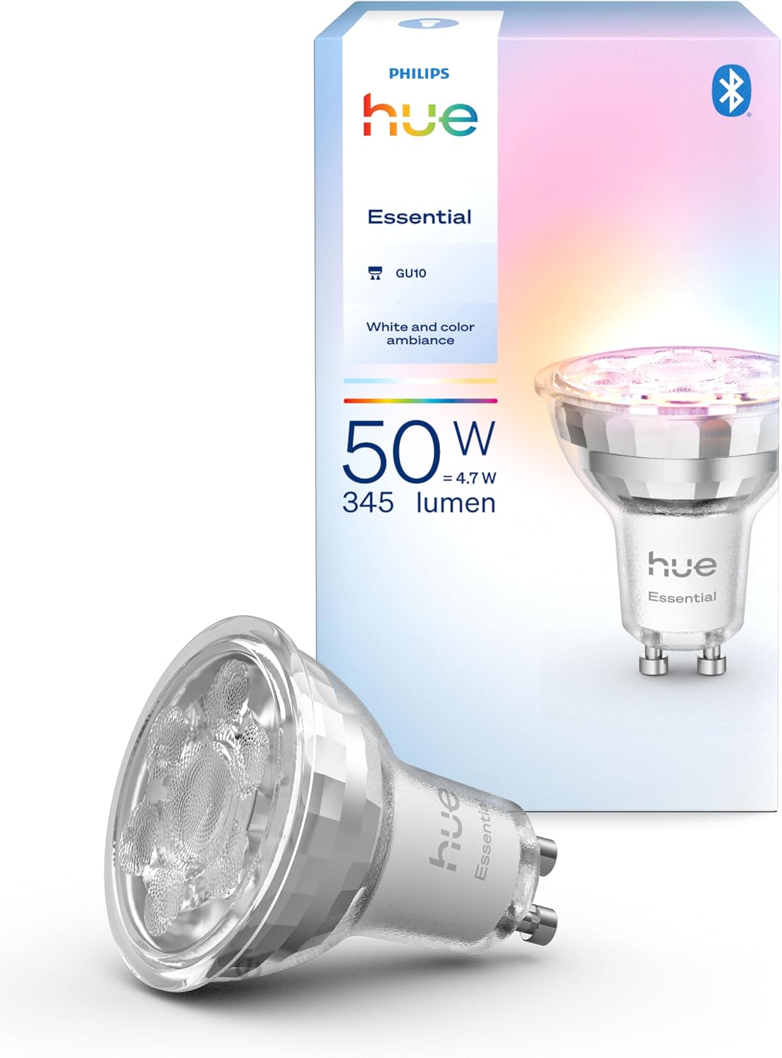 Essential 4.7W GU10 345 Lumen Renkli Akıllı Spot Ampul - 15.000 Saat Ampul Kullanım Ömrü