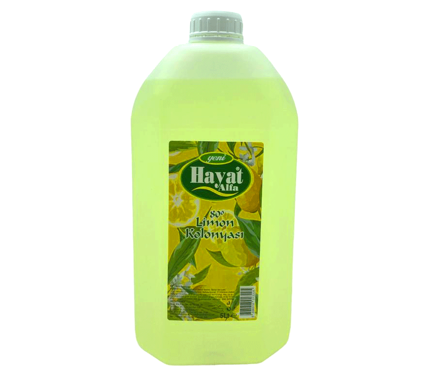 Hayat 5LT Limon Kolonya Bidon