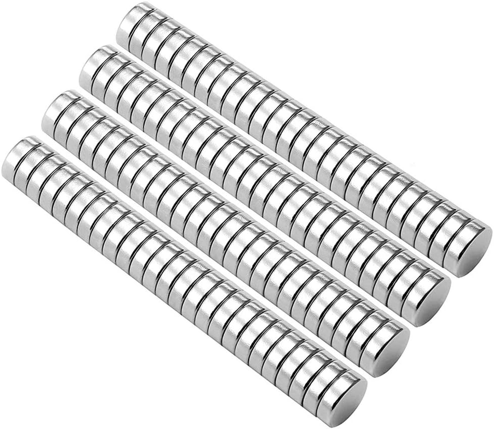 N52 – 100 adet yuvarlak mini mıknatıslar, 5 x 1 mm, saklama kutulu, nadir toprak NdFeB kalıcı mıknatıslar, kendin yap, ofis, duvar panosu, beyaz tahta ve buzdolabı için