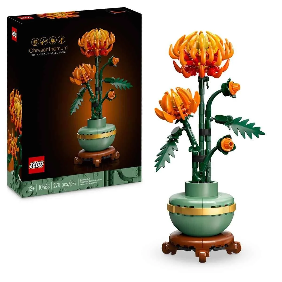 10368 Lego Botanicals - Krizantem - Chrysanthemum 278 parça +18 yaş