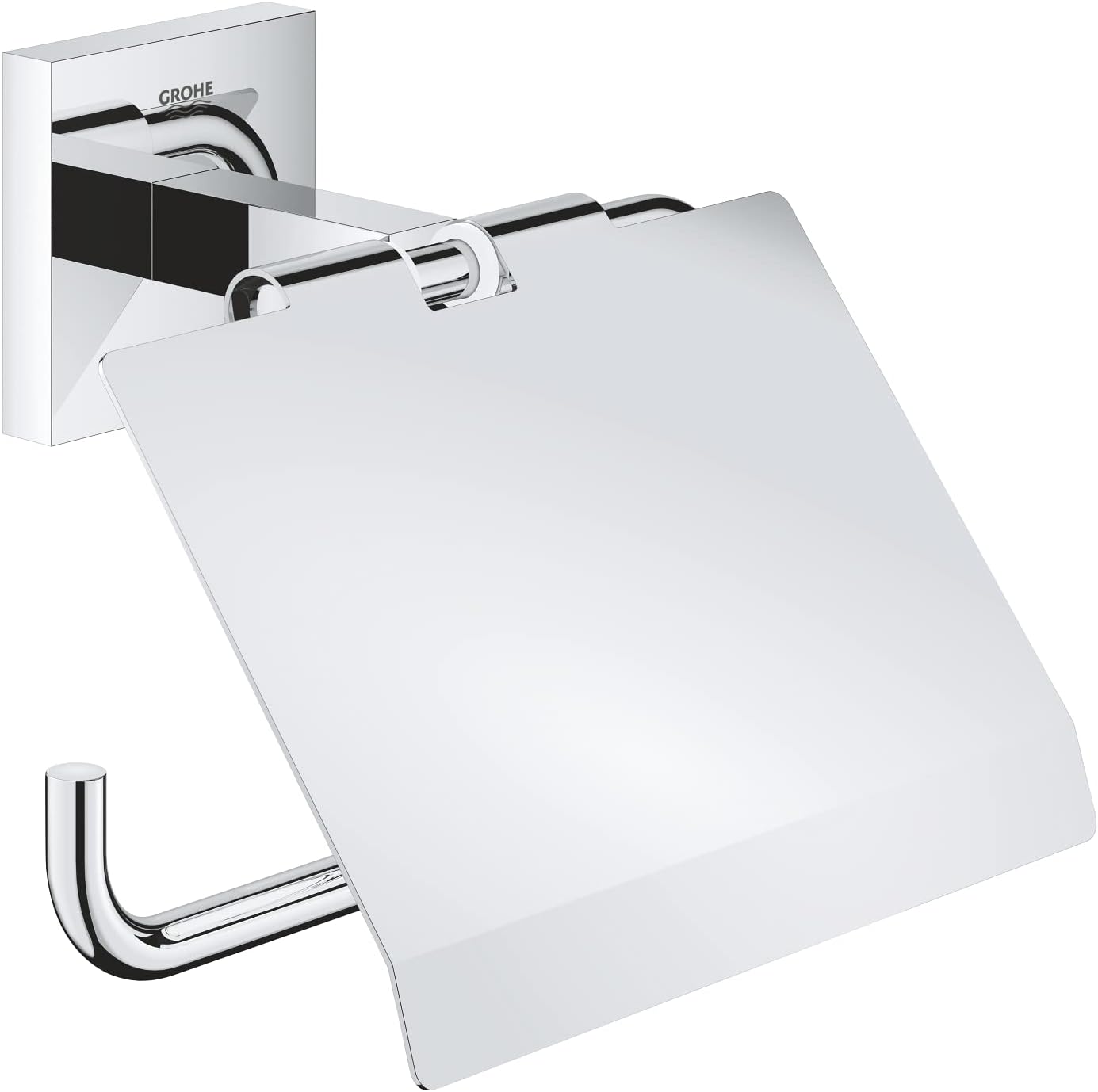 Start Cube QuickFix Tuvalet Kağıtlığı (Kapaklı), Duş, Banyo Aksesuarları, Krom, 41102000