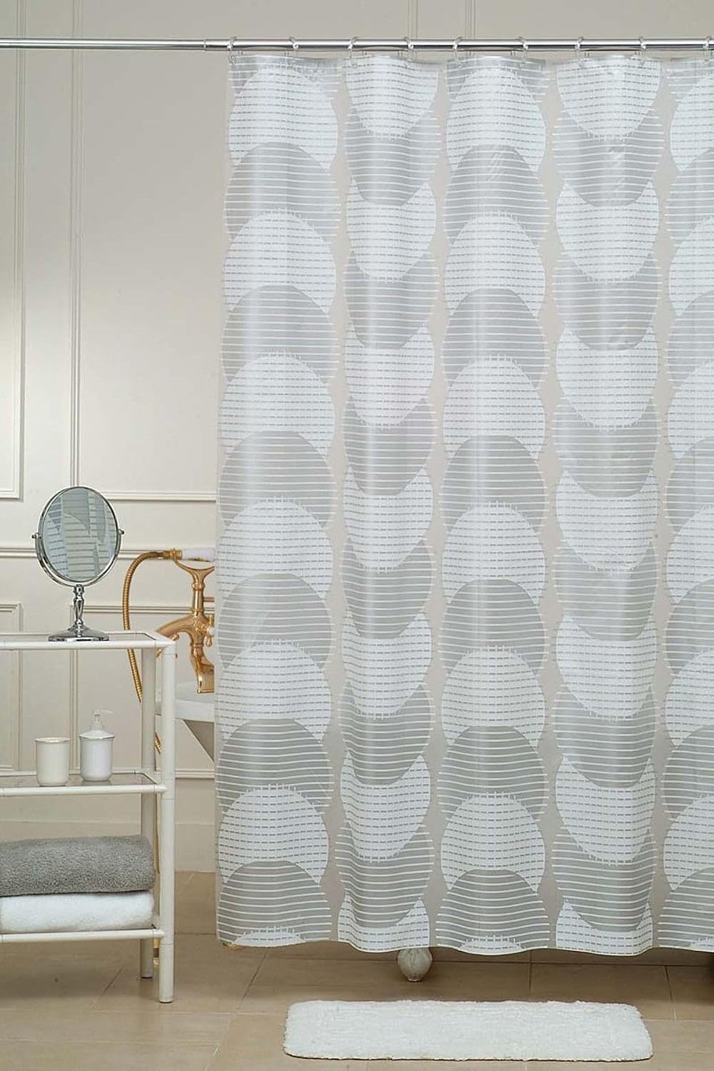 D-15202 Dolunay Banyo Perdesi 180 * 200 Pvc