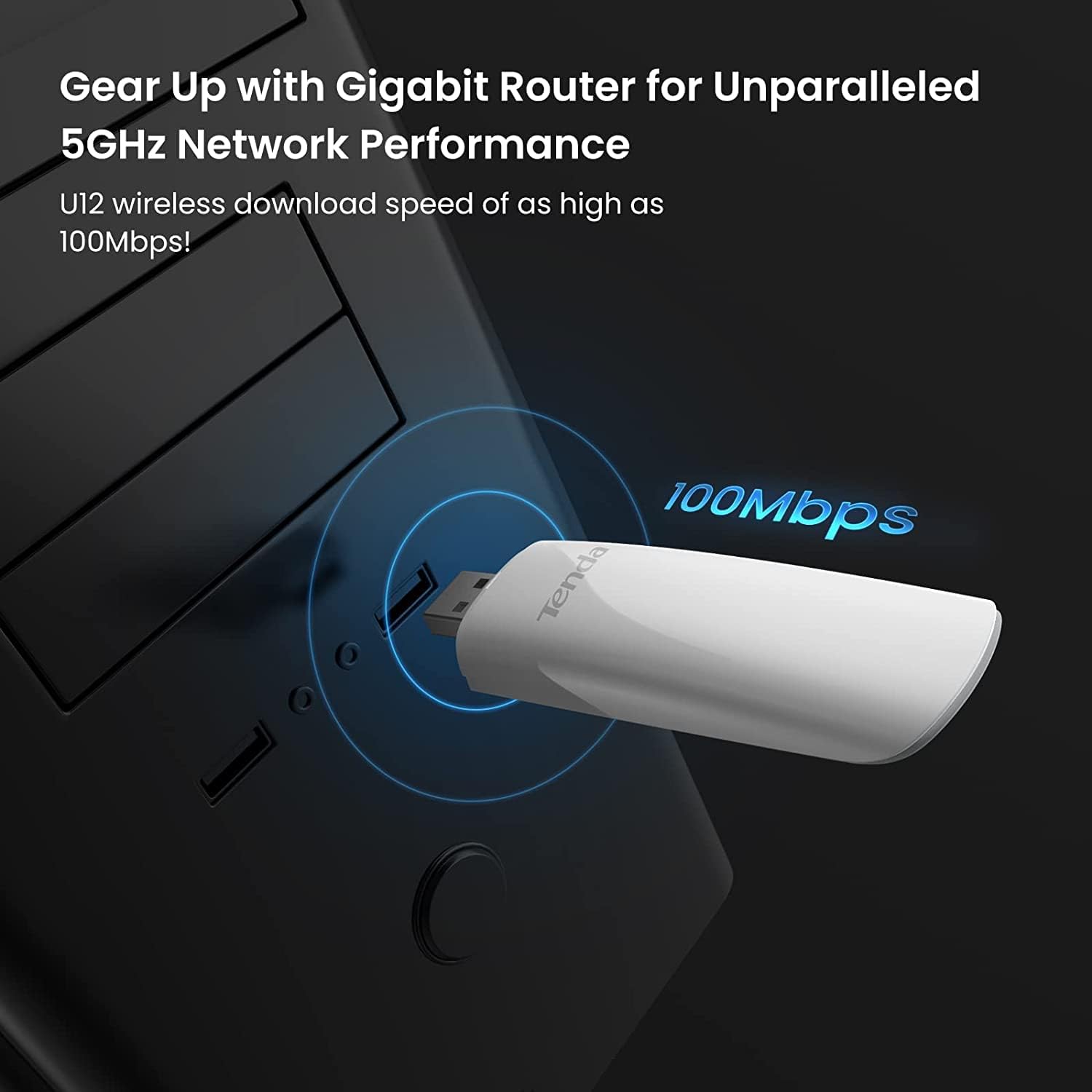 U12 3.0 AC1300 çift ​​bant usb internet adaptörü, gigabit wifi router için, Windows XP/7/8/8.1/10, MAC OS 10.6-10.12 ve Linux işletim sistemleri ile uyumlu