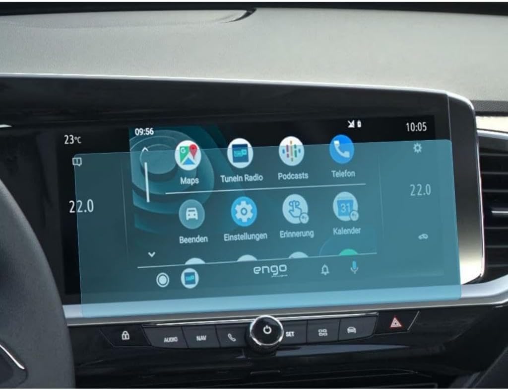 Opel Grandland Gs 10 İnç İle Uyumlu Ekran Koruyucu Şeffaf Multimedya