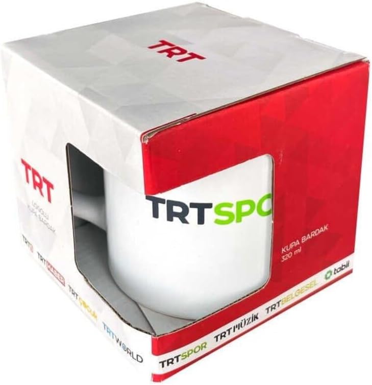 TRT Spor Logolu Beyaz Kupa