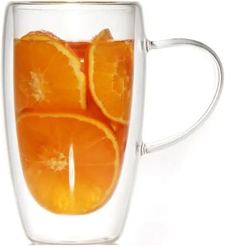 Çift Cidarlı Kahve, Latte, Meşrubat, Su, Cam Kupa, 400 ML, 1 Adet, 2039