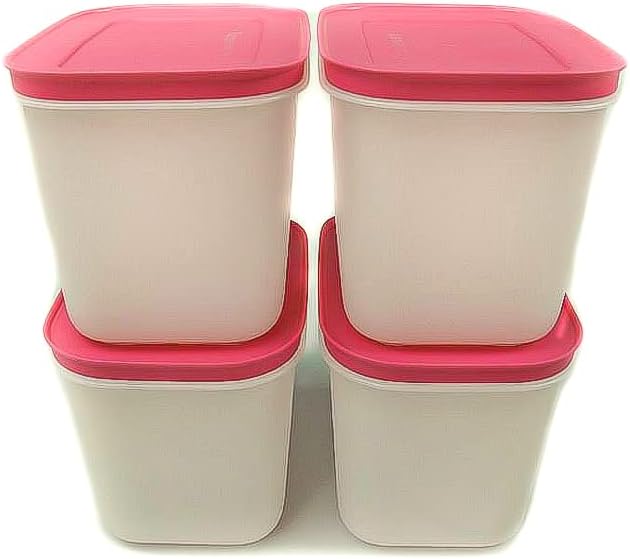 Dondurucu kabı 1,1 l beyaz-pembe (4) kap buz kristali buz kristali