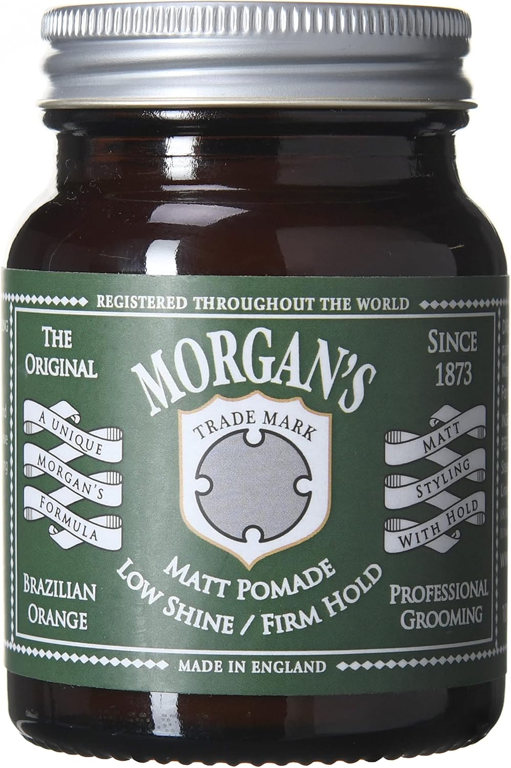 Morgan's Low Shine Matt Pomade -Sert Tutuş, Mat Saç Şekillendirici Pomad (GREEN LABEL) 100 gr