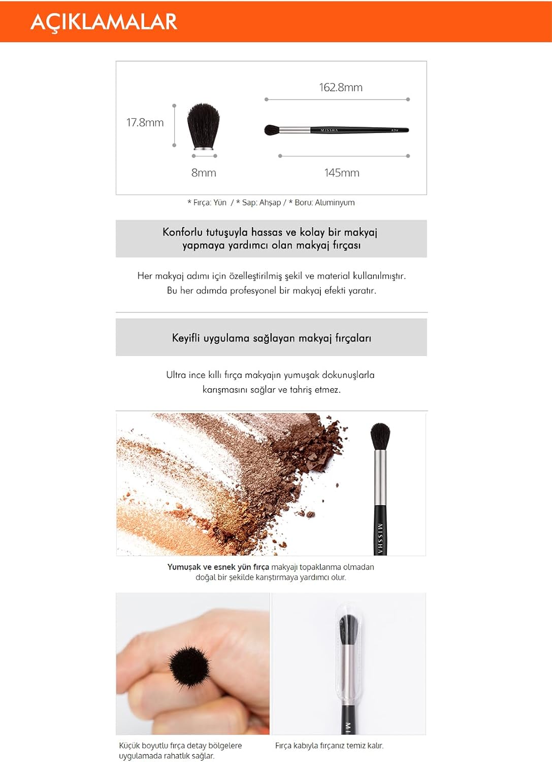 Far Karıştırma Fırçası Artistool Blending Brush #204