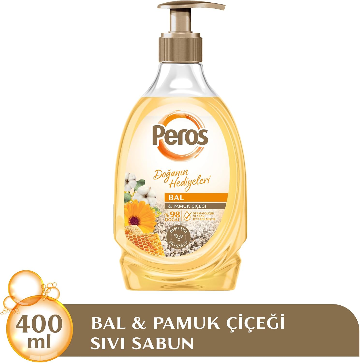 Doğanın Hediyeleri Bal & Pamuk Çiçeği Sıvı Sabun 400 G